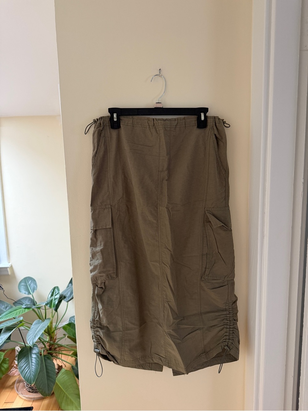 Aeropostale Olive Utility Skirt with Drawcord Waist